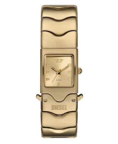 Diesel Men's Closer Quartz Three-hand Gold Stainless Steel Watch, 22mm