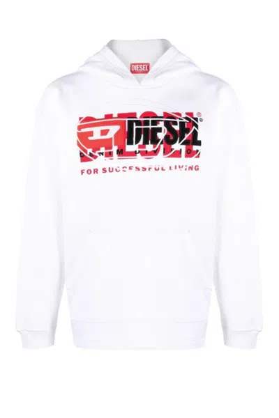 Diesel Comfortable Classic Sweatshirt For Men In White