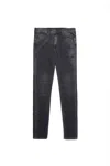 Diesel Men's D-amny Skinny Fit Jogger Denim Jeans In Black In Animal Print