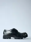 Diesel D-hammer-leather Lace-up Shoes With Oval D Toe Cap In Black