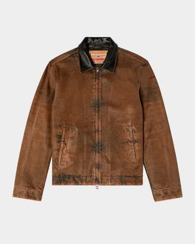 DIESEL MEN'S D-ROHE-S DENIM JACKET