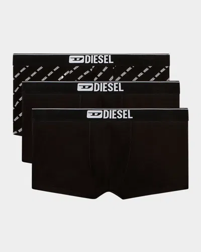 DIESEL MEN'S DAMIEN ASSORTED STRETCH 3-PACK BOXER BRIEFS