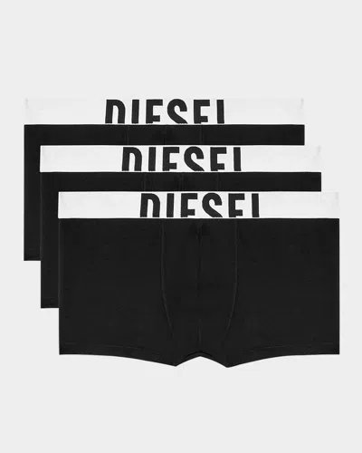 DIESEL MEN'S DAMIEN D-POP STRETCH 3-PACK BOXER BRIEFS