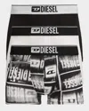 Diesel Men's Damien Multi-graphic 3-pack Boxer Briefs In Multi
