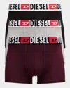 Diesel Men's Damien Multicolor Dcore 3-pack Boxer Briefs In Multi