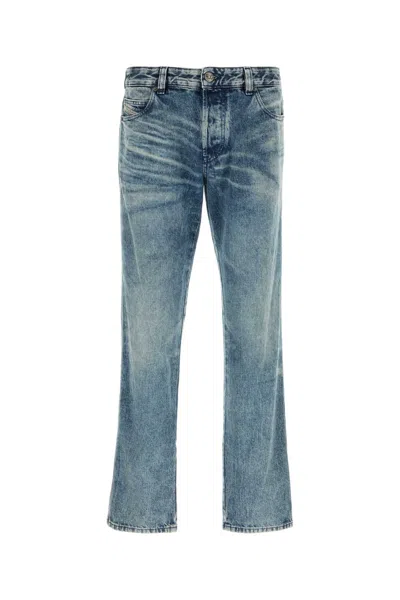 Diesel Cotton-hemp Blend Jeans In Blue