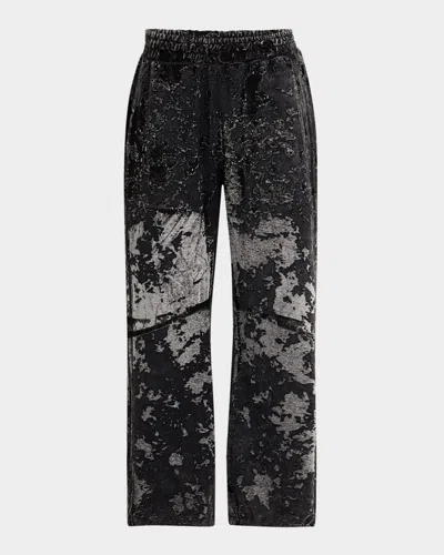 Diesel Men's Devore Burnout Camo Sweatpants In 02