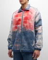 Diesel D-krap Devoré-effect Jacket In Denim