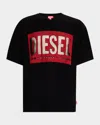 Diesel Logo T-shirt With In Deep/black