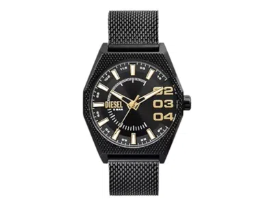 Pre-owned Diesel Men's  Double Scraper Dz2194 Watch In Stainless Steel