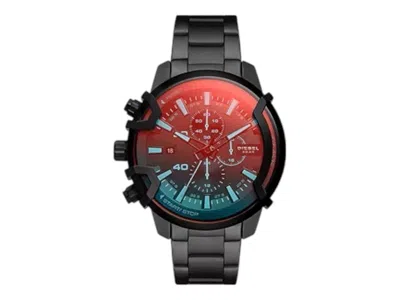 Pre-owned Diesel Men's  Griffed Chronograph Dz4578 Watch In Stainless Steel
