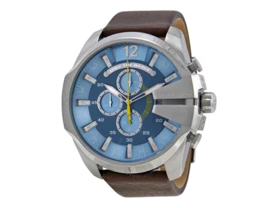Pre-owned Diesel Men's  Mega Chief Dz4281 Watch In Stainless Steel