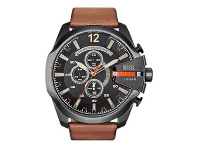 Pre-owned Diesel Men's  Mega Chief Dz4343 Watch In Stainless Steel
