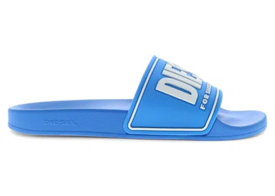 Pre-owned Diesel Men's  Samayemi Cc Sandals Sneakers In Blue Aster