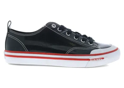 Pre-owned Diesel Men's  Sathos Low Sneakers In Black/white