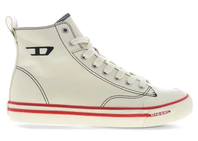 Pre-owned Diesel Men's  Sathos Mid Sneakers In Beige