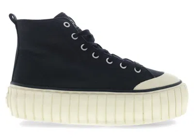 Pre-owned Diesel Men's  Shanami Mid X Sneakers In Black