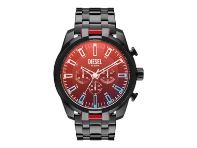 Pre-owned Diesel Men's  Split Dz4589 Watch In Stainless Steel