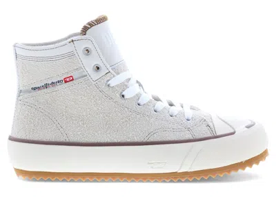 Pre-owned Diesel Men's  Sprincipia Mid X Sneakers In White
