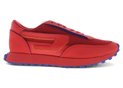 Pre-owned Diesel Men's  Sracer Lc Sneakers In High Risk Red/surf The Web