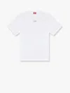 Diesel Mens  T-adjust-bigoval Brand-embossed Cotton-jersey T-shirt In White