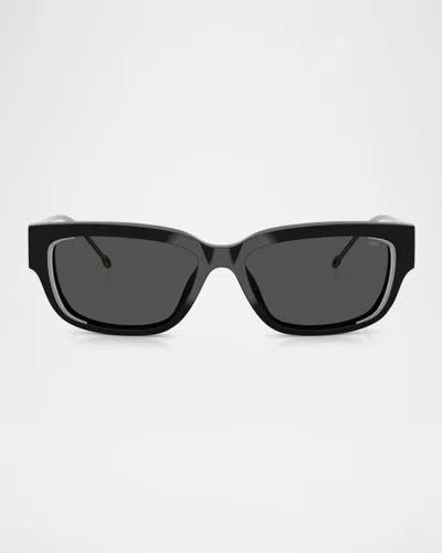 DIESEL MEN'S DL2002MU RECTANGULAR SUNGLASSES