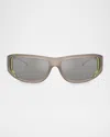 Diesel ® 61mm Oval Sunglasses In Gray