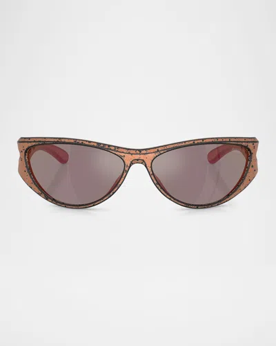 Diesel Men's Dl3004u Cat-eye Sunglasses In Bronze