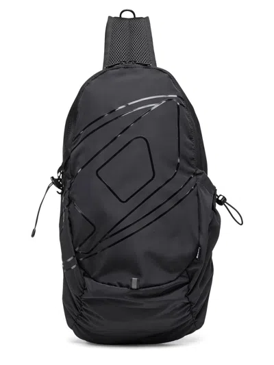 Diesel Men's Drape One-shoulder Backpack In Black