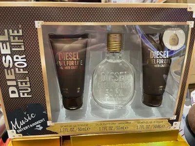 Diesel Men's Fuel For Life Men Gift Set Fragrances 608940582299 In Transparent