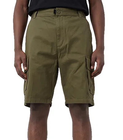 Diesel Men Green Solid Cargo Shorts