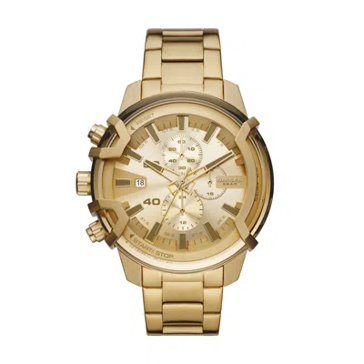 Diesel Men's Griffed Chronograph, Gold-tone Stainless Steel Watch