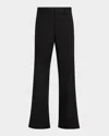 Diesel Pantaloni Ibridi In Twill E Denim In Deep/black