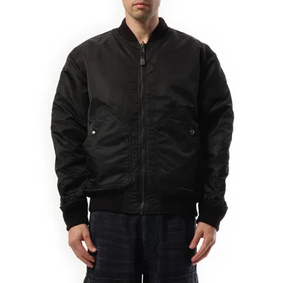 Diesel J-held Bomber Jacket In Technical Fabric In Blue