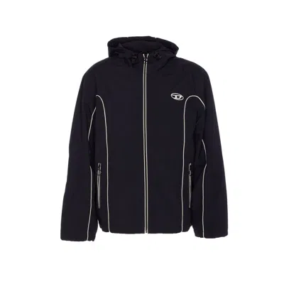 Diesel Men J-hives Raincoat In Black