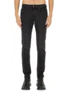 Diesel Sleenker 1979 Distressed Jeans In Black