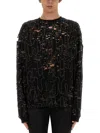 Diesel Jersey "t-boxt-ls-devor" In Black