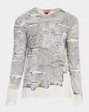Diesel Long Sleeve Jersey In Ivory