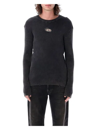 DIESEL MEN'S K-DARIN-D DISTRESSED JUMPER SWEATER
