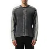 Diesel K-matty Contrast Panel Zip-up Cardigan In Charcoal