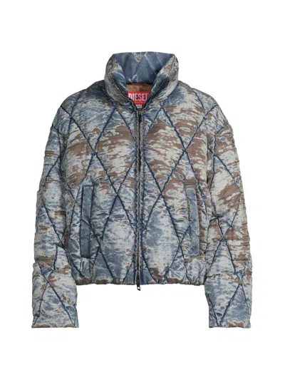 DIESEL MEN'S KONS PRINTED QUILTED JACKET