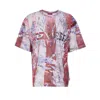 Diesel Multicolor T-shirt With Faded Logo On The Front And Back