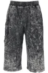 Diesel Oval D Pants In Marble Jersey In Multicolor