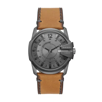 Diesel Men's Master Chief Three-hand, Gunmetal-tone Stainless Steel Watch In Gold