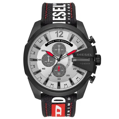 Diesel Men's Mega Chief Silver Dial Watch