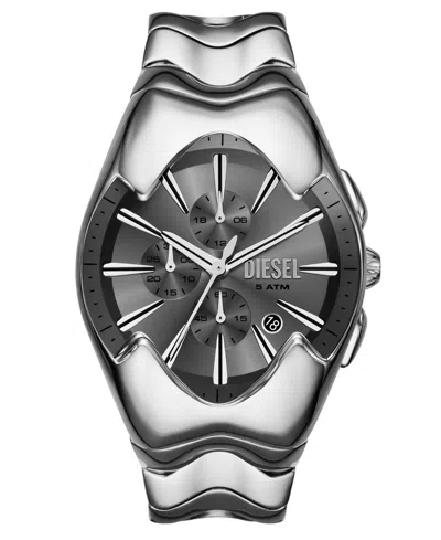 Diesel Men's Mercurial Quartz Chronograph Silver Stainless Steel Watch, 45mm