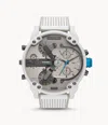Diesel Men's Mr. Daddy 2.0 Chronograph, White-tone Stainless Steel Watch In Multi