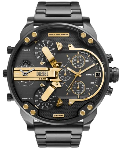 Diesel Men's Mr. Daddy Quartz Chronograph Gunmetal Stainless Steel 57mm In Grey