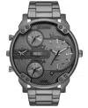 Diesel Mr. Daddy Slim Multi Movement Watch In Gray