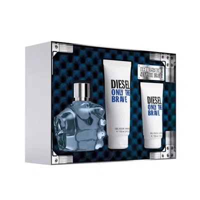 Diesel Men's Only The Brave 3pc Gift Set Fragrances 3614273587730 In White